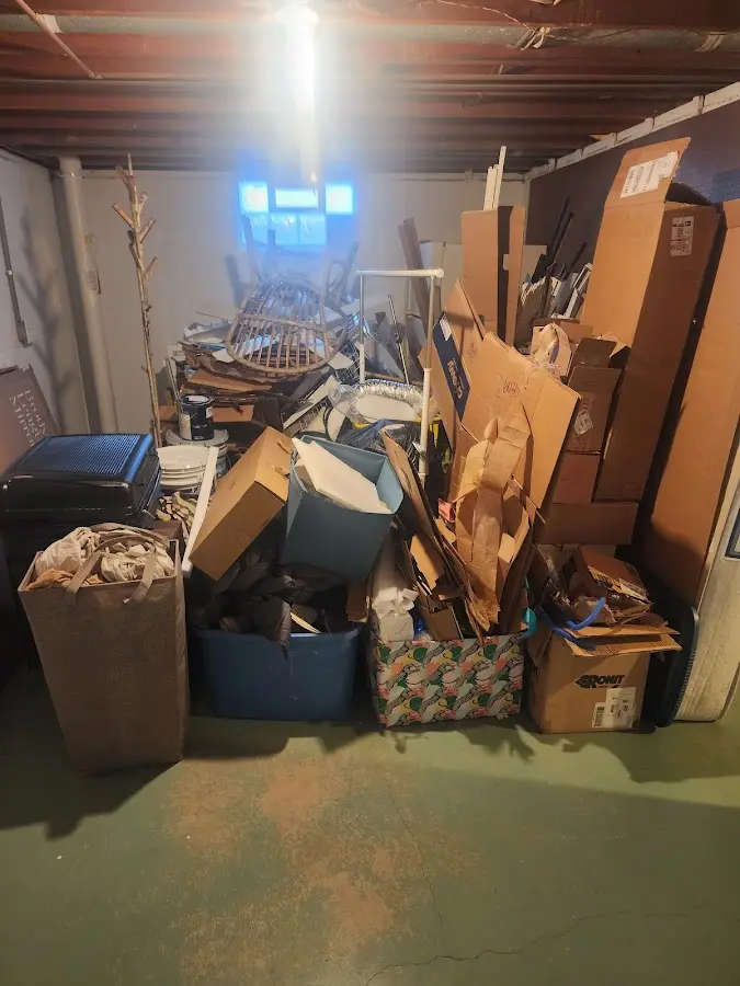 Roll-off dumpster container at job site for Construction Dumpster Rental in Cocoa West